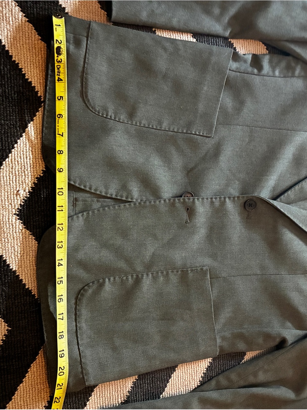 Banana Republic Olive Green Sport Coat Blazer - Picture 4 of 11